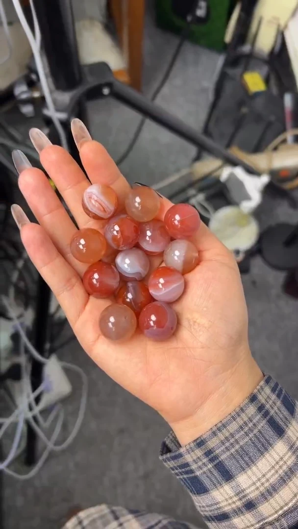 【闪购商品】南红玛瑙散珠未镶嵌原矿无优化缠丝18mm单珠多样性发1