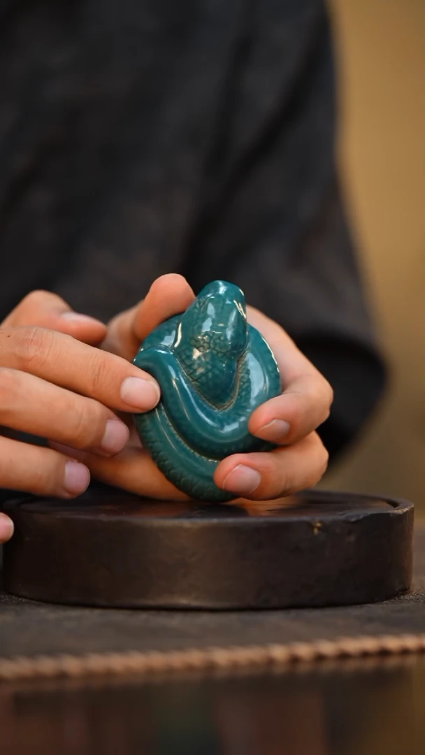 110柴房陶瓷柴烧茶宠