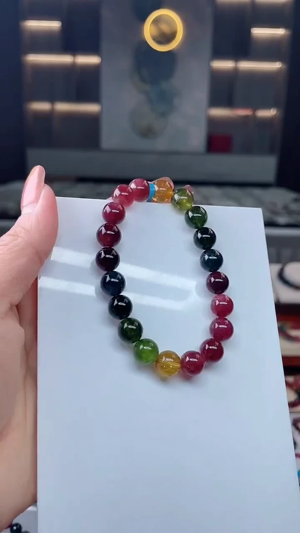 单圈手串未镶嵌碧玺（多样性发一条）T