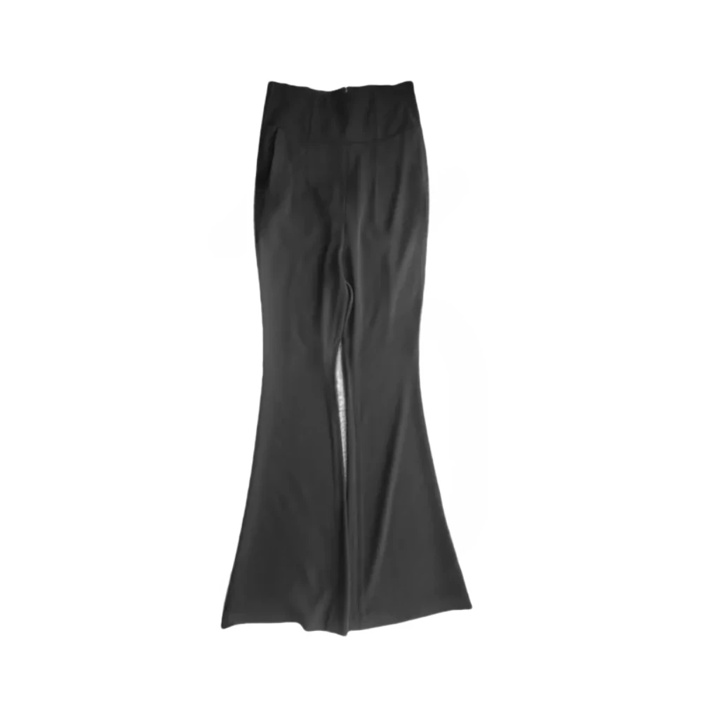 【璇致物】黑色雨夜鱼尾裤腿部15°的微喇设计修饰长腿四季款长裤