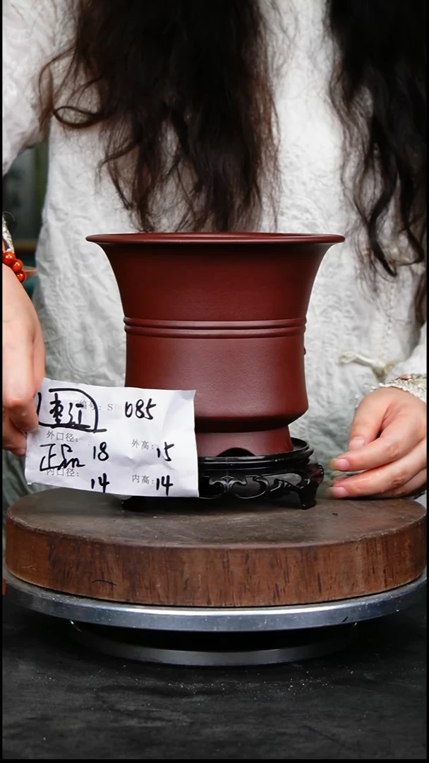 紫砂花盆085+z紫砂花盆