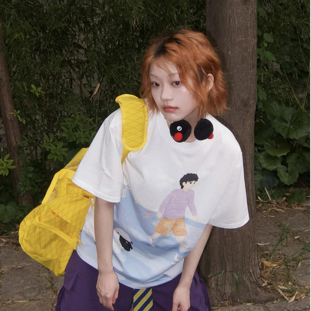 Y2NG“你就像是礼物”520插画T恤 男女同款上衣25Y049