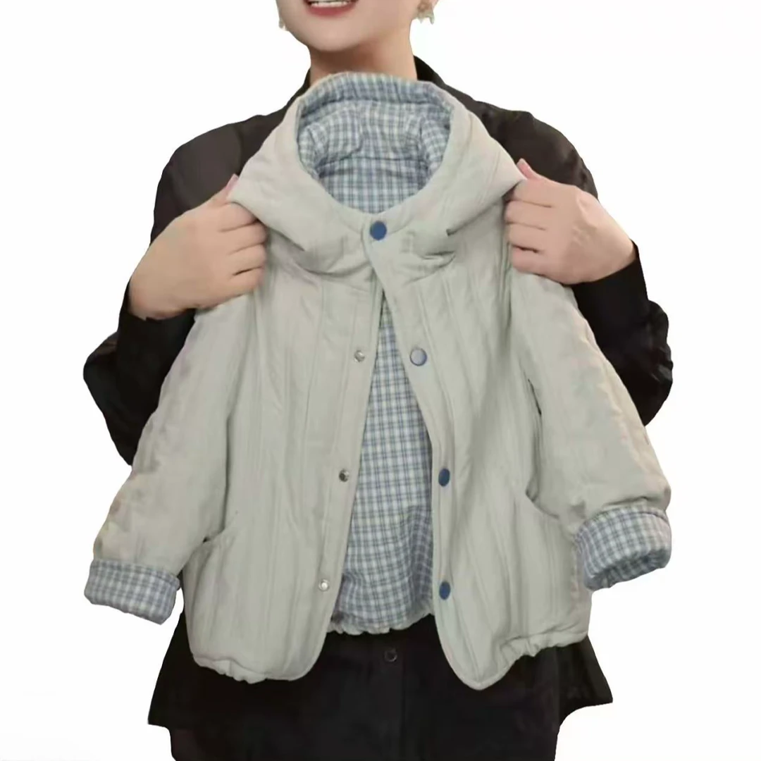 K658儿童条条棉服连帽外套