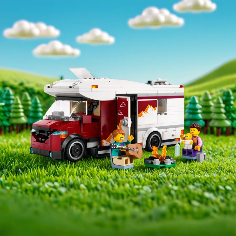 LEGO/乐高积木60454假日探险野营车1盒.
