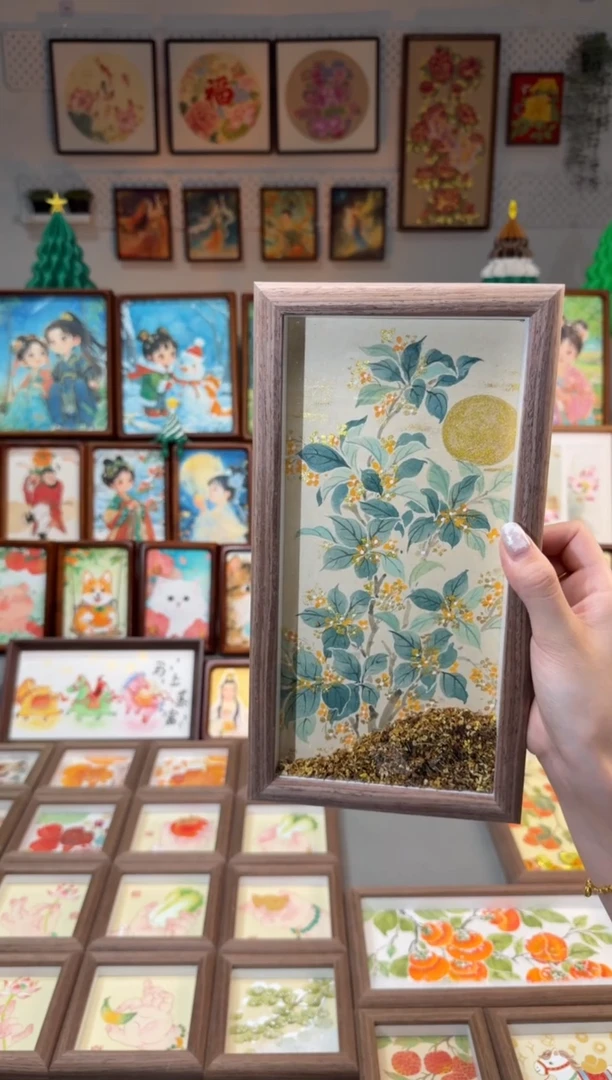 国画桂花金贵 手绘国画28