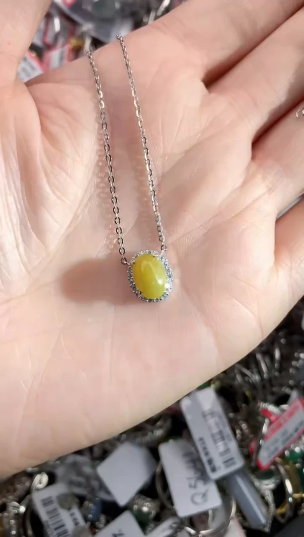 银S925镶嵌戒指翡翠222         3