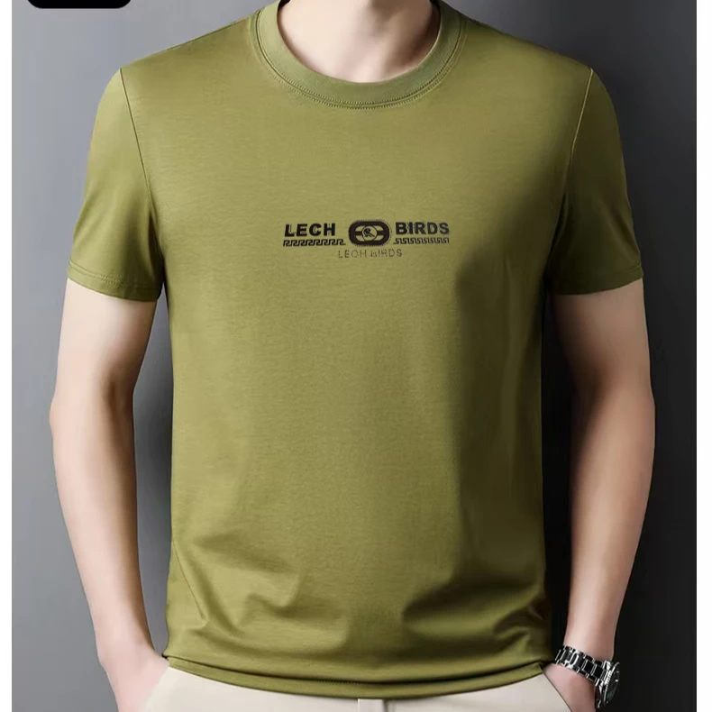 中胸鸟家  夏季男士欧货t恤内搭圆领休闲半袖简约