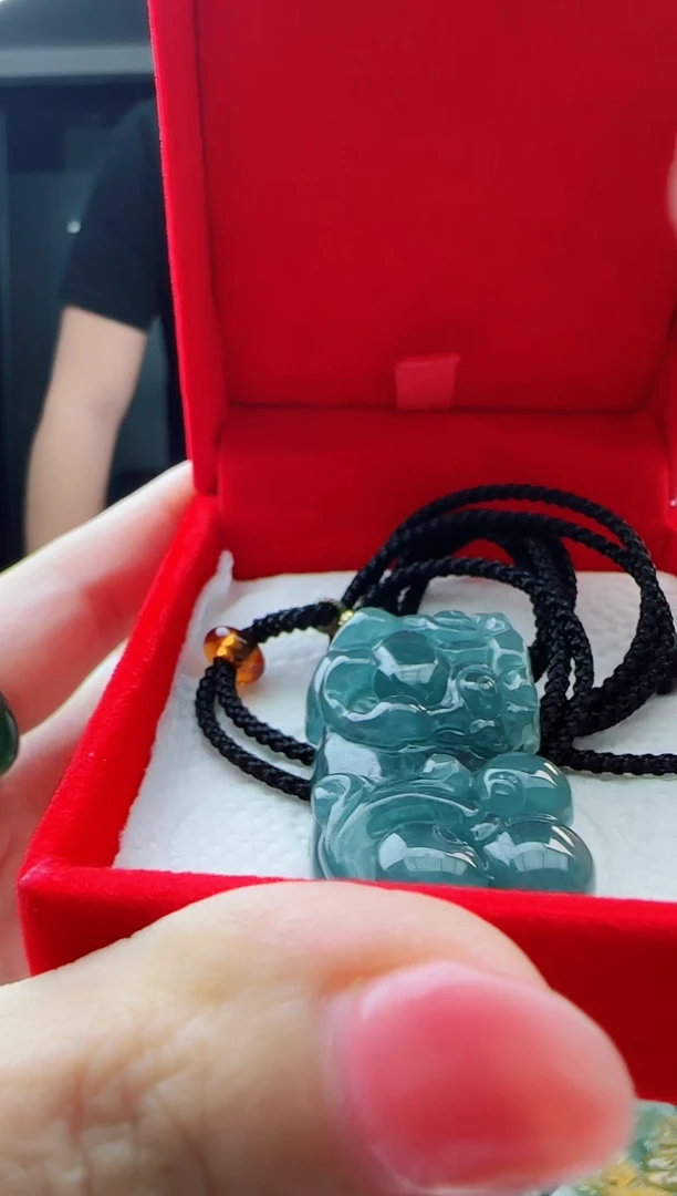 翡翠未镶嵌颈饰多样性发货其中一件