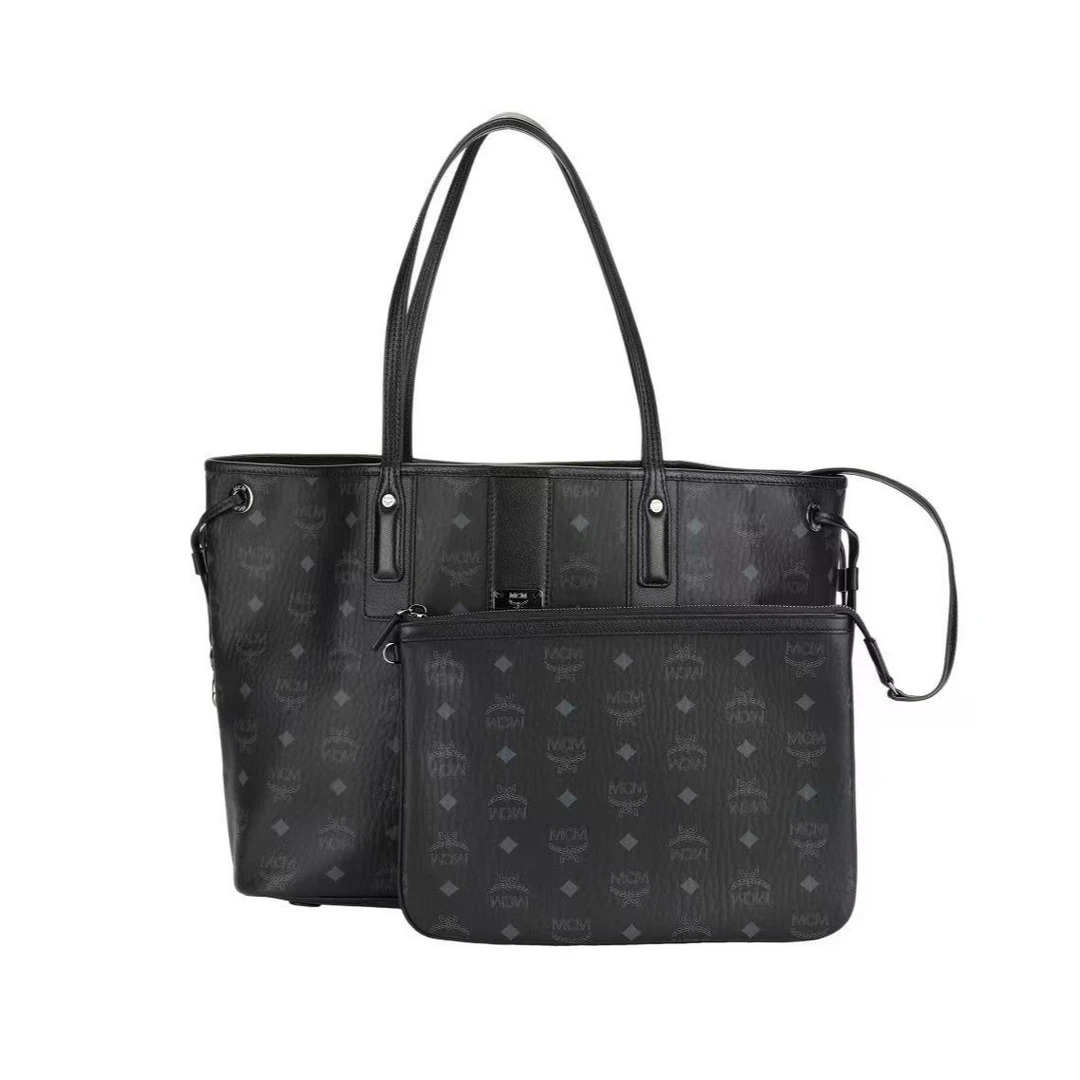 未使用 MCM 新款中号黑色子母tote