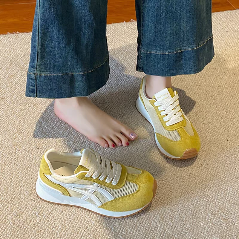 805时尚百搭休闲增高透气单网德训阿甘鞋v05