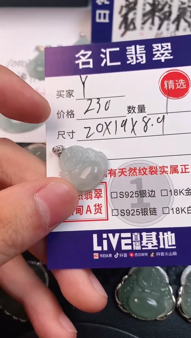 颈饰18K金镶嵌翡翠燕*·