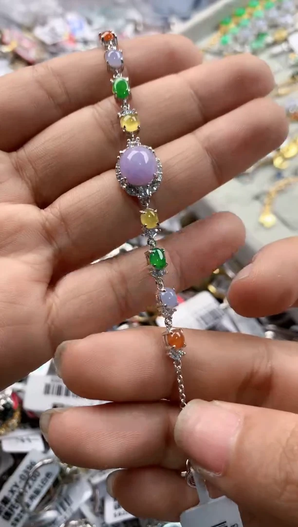 银S925镶嵌戒指翡翠222----5