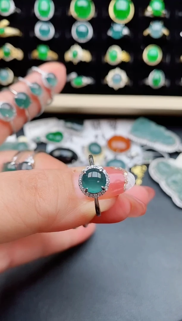 【闪购商品】翡翠戒指银S925镶嵌121212