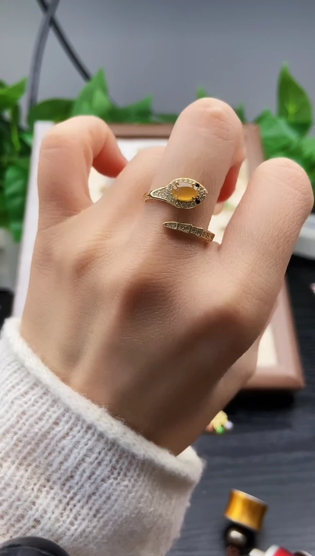 银S925镶嵌戒指翡翠12