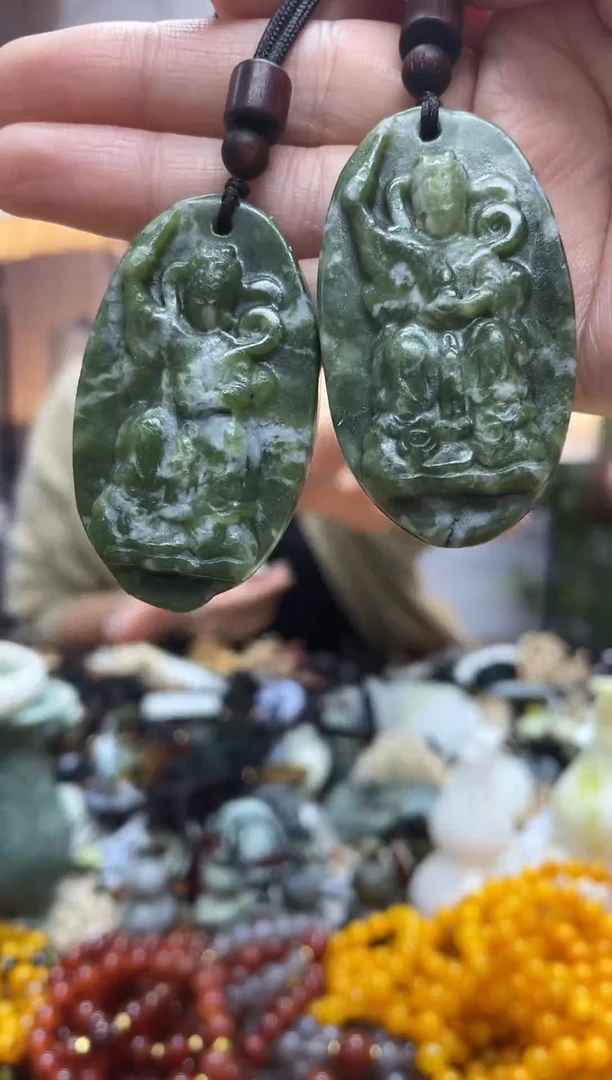 未镶嵌岫玉吊坠·多样性发货拍一发一