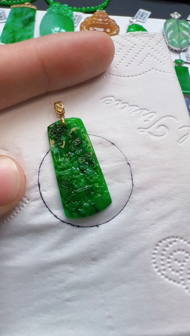【闪购商品】定制翡翠18K金镶嵌300元