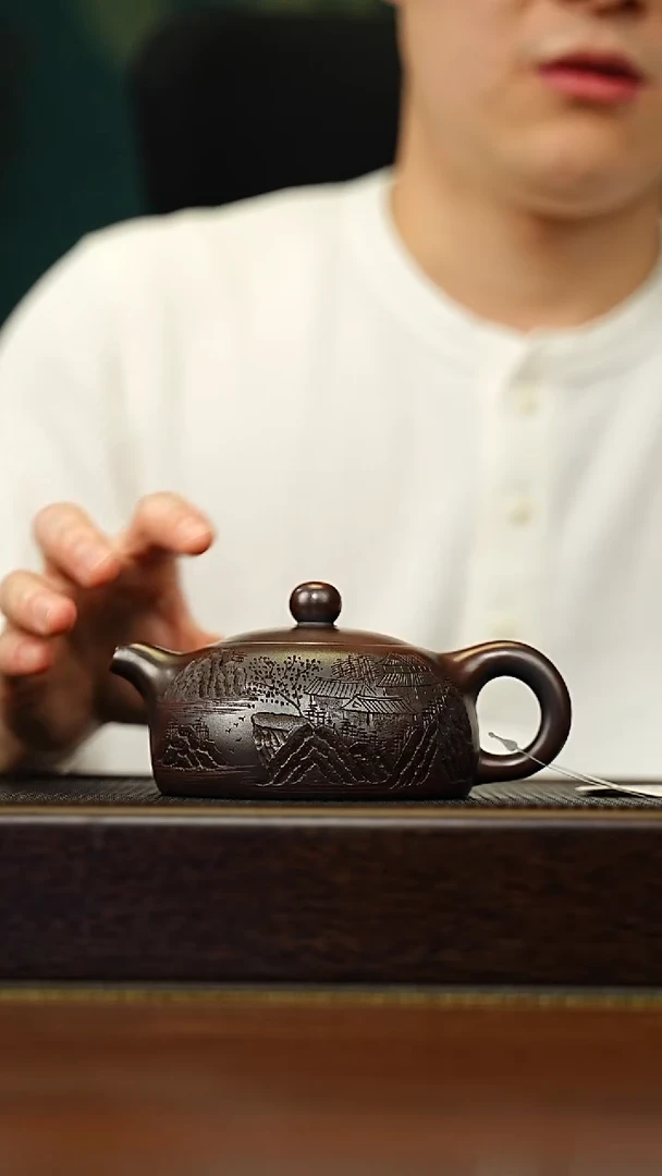 茶壶紫砂宜兴原矿 手工 紫砂壶容量