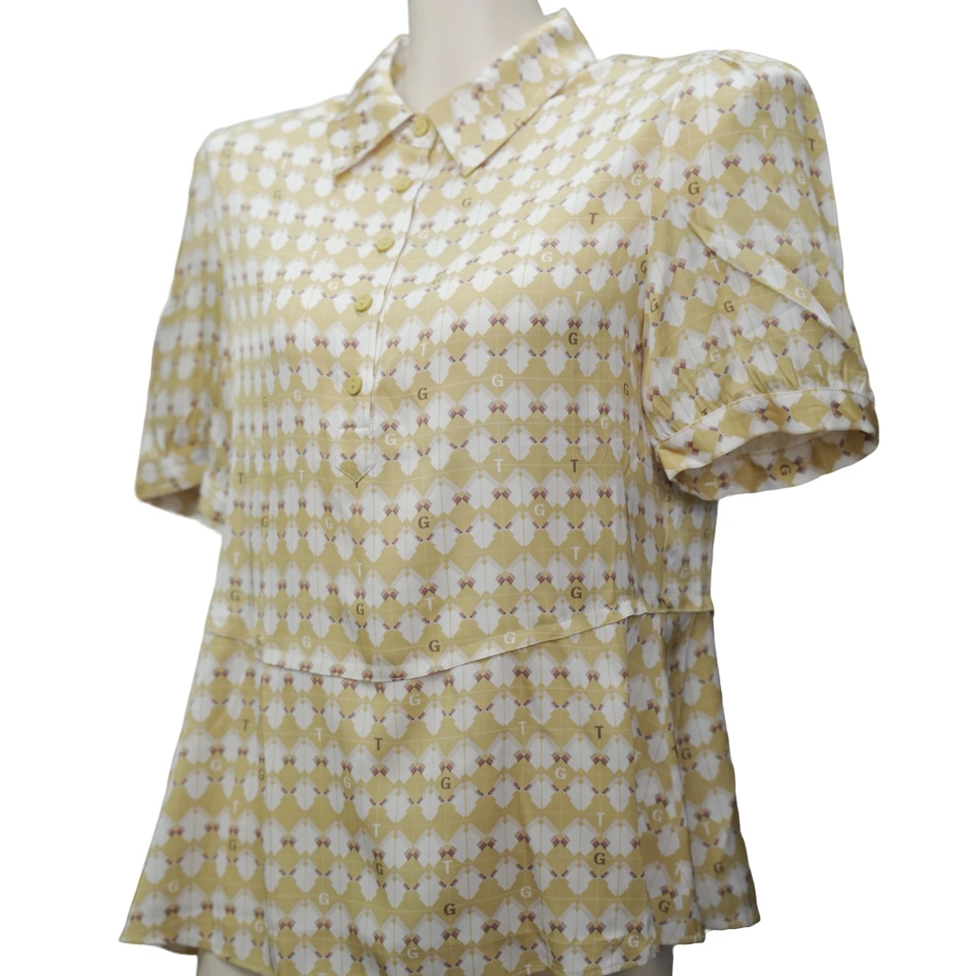 优雅女士上衣90桑蚕丝10氨纶（梭织）