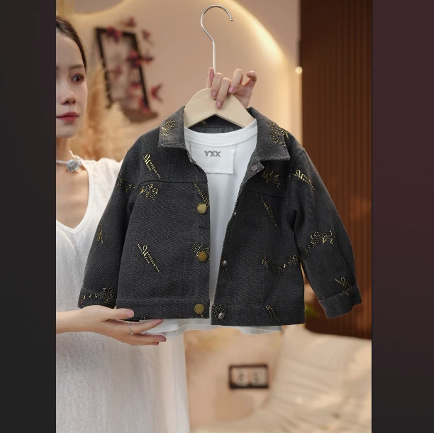 【麦布麦】秋季新款儿童洋气小众重磅时尚设计师提花外套SQMT1818