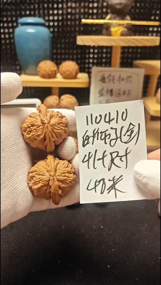 把件文玩核桃白狮子全品