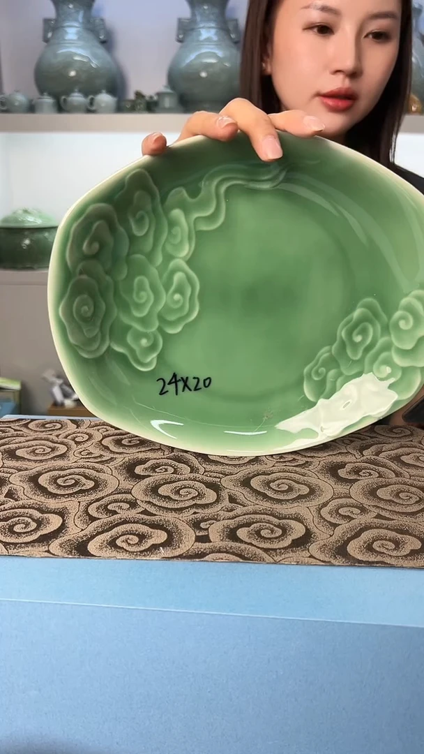 龙泉云间青瓷小米茶器