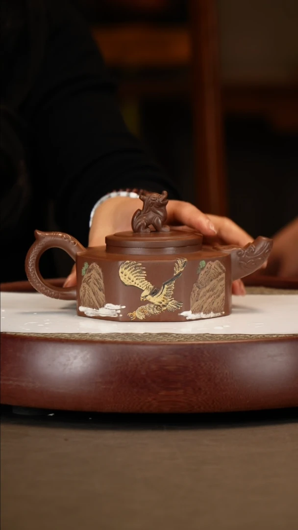 【闪购商品】紫砂茶壶【吴顺华】紫泥正八方