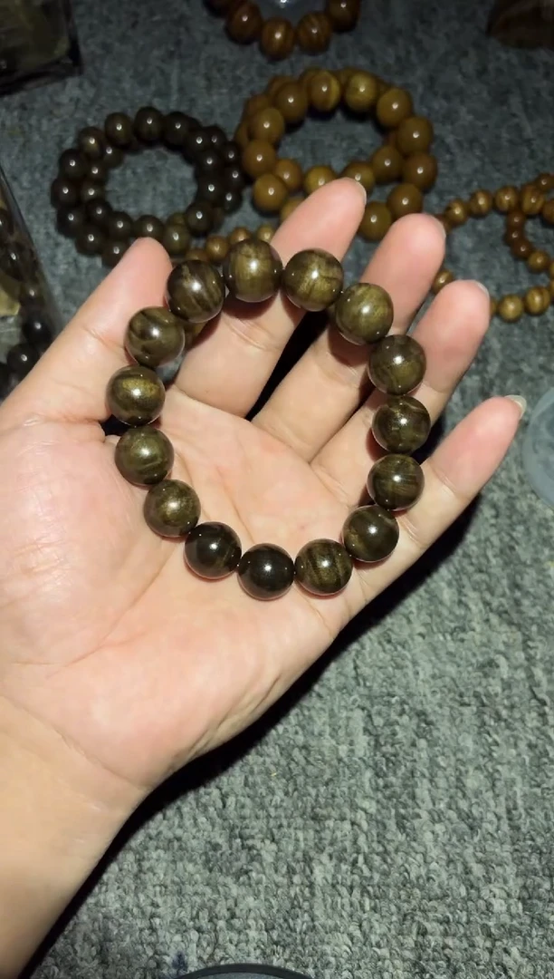 手串/手链楠木（金丝楠）阴沉金丝楠1.5果香味花纹款130