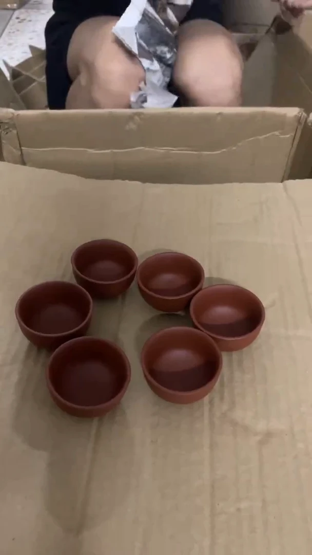 6个紫砂杯子正品包邮