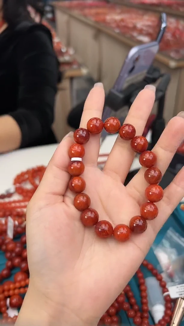 【闪购商品】南红玛瑙珠串未镶嵌多样发其一/12/HS9992049