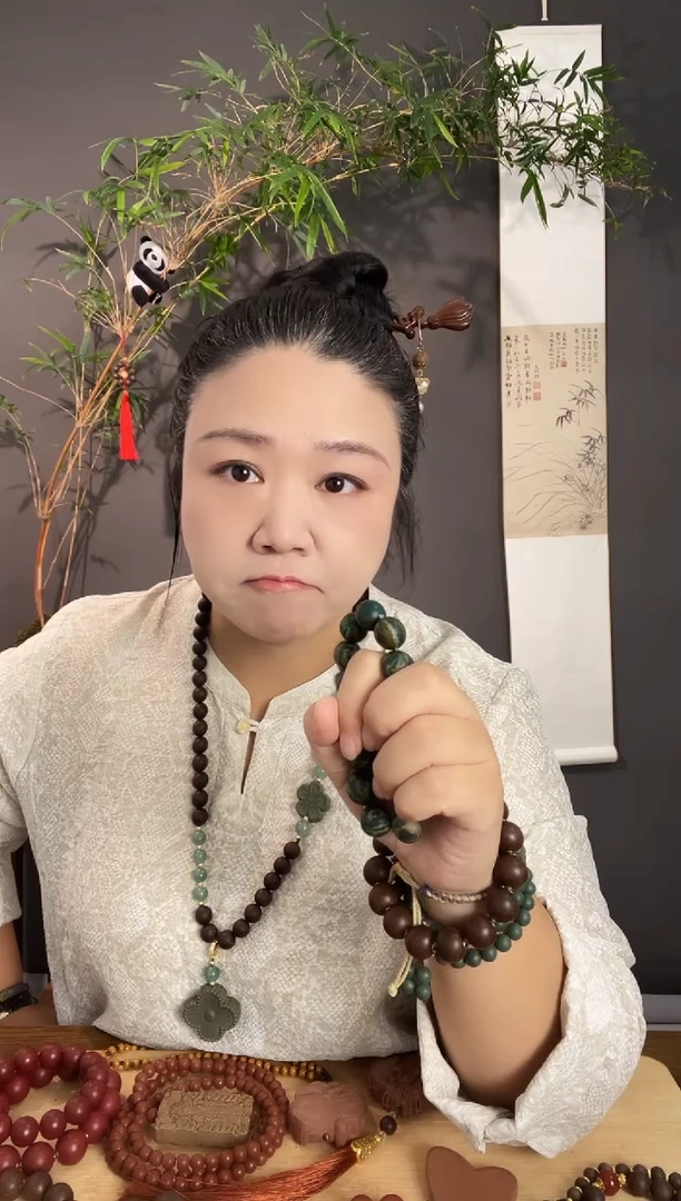 泥塑秋露凝香手串1.5