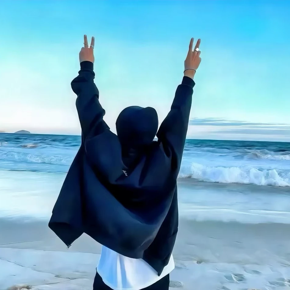 高品质户外拼接 情侣男女同款打底上衣-1