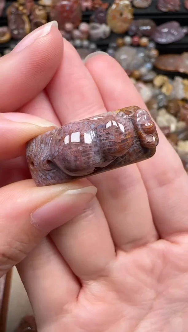 颈饰未镶嵌硅化珊瑚（珊瑚玉）210