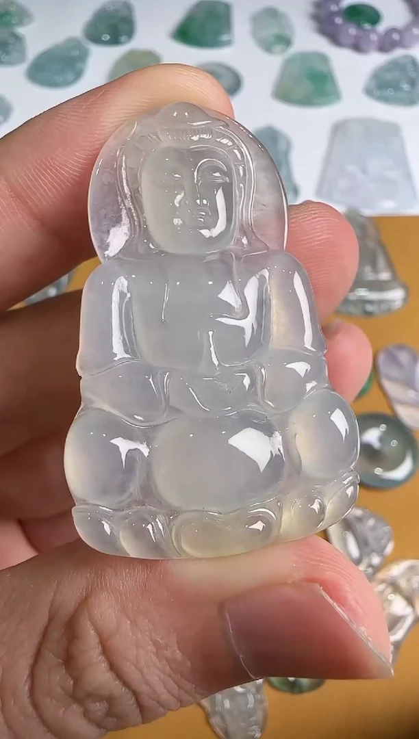 翡翠未镶嵌吊坠(不含链)观音