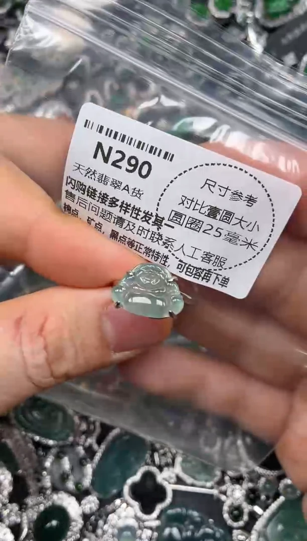 颈饰未镶嵌翡翠N290戒指