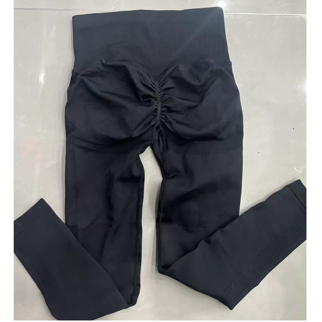 蜜桃长裤  修身  黑色  显瘦