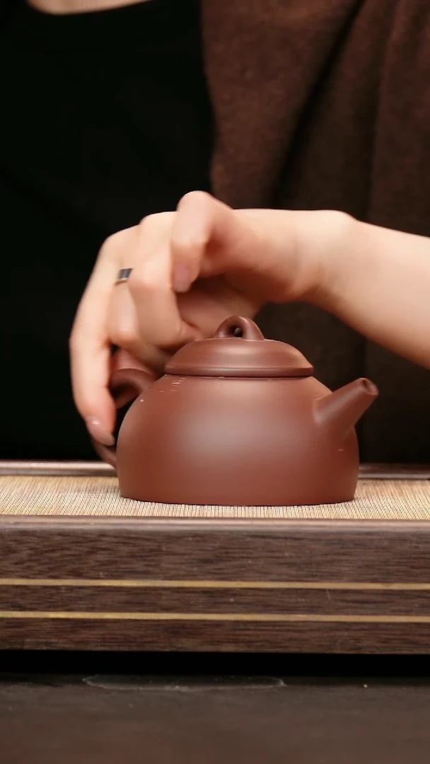 茶壶紫砂中槽清 百纳壶
