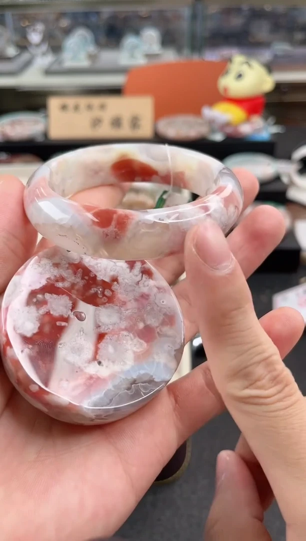 未镶嵌手镯石英质玉尘*丷圈口（赠品镯心）