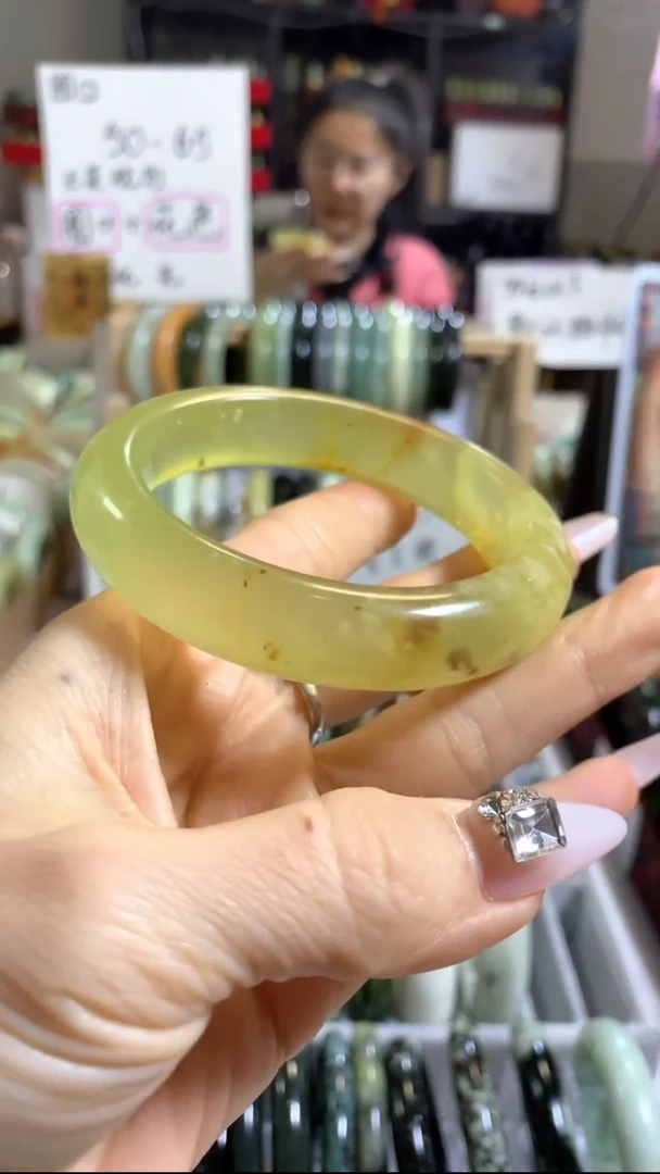 未镶嵌岫玉手镯23 58+