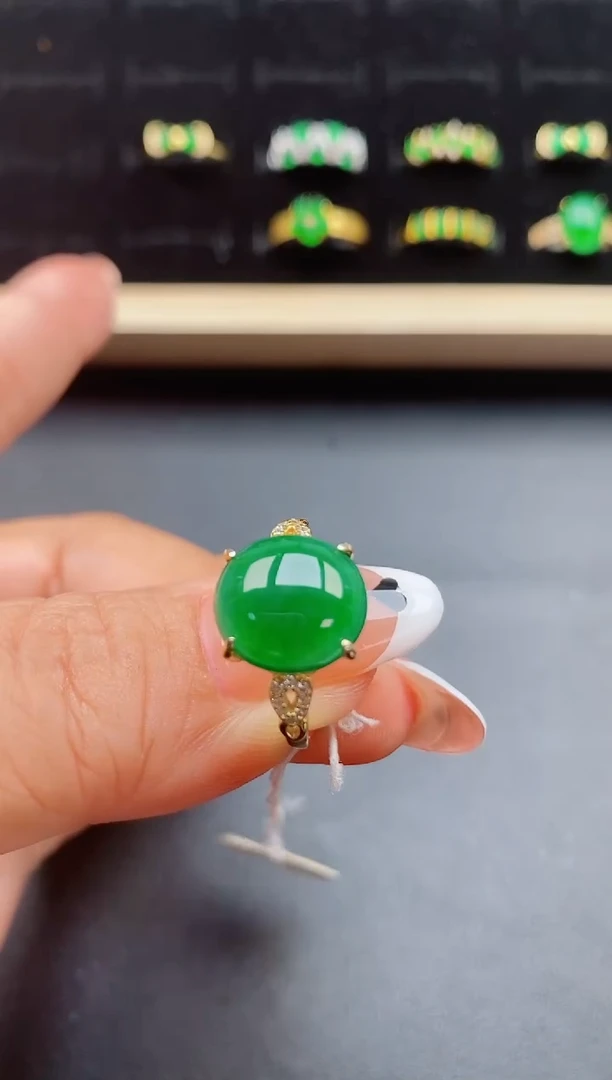 【闪购商品】翡翠戒指银S925镶嵌321321