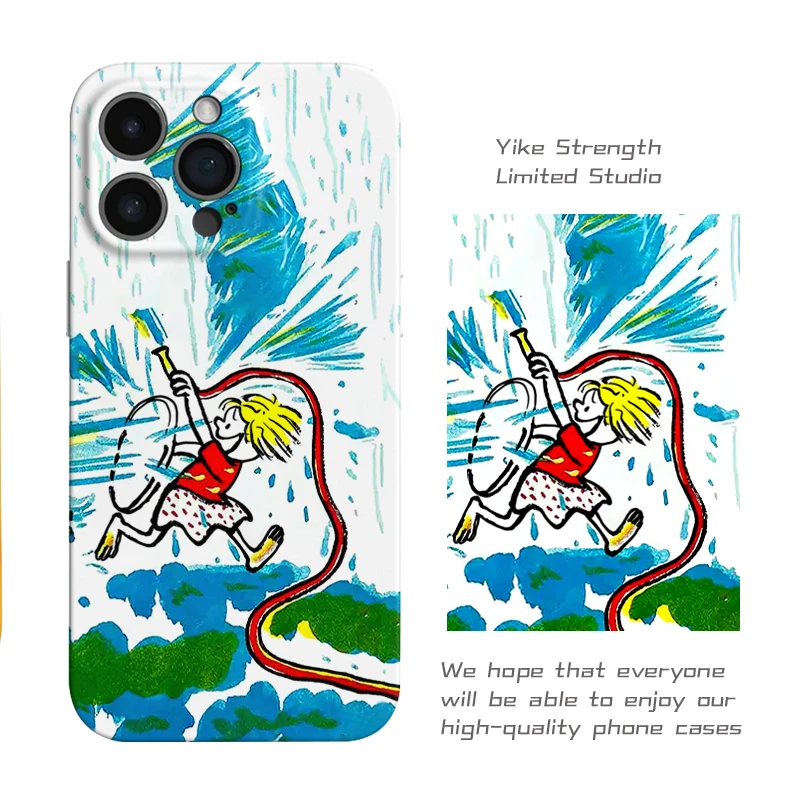 调皮男孩菲林软壳进口光面适用iphone苹果13rpomax/14/16pro