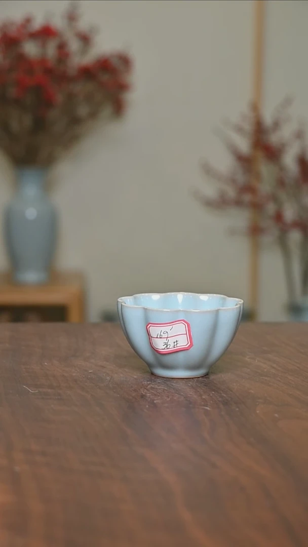 【闪购商品】其他36#微瑕天青釉朱家汝窑款含香杯60毫升