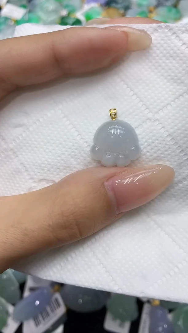 翡翠18K金镶嵌颈饰111111111111
