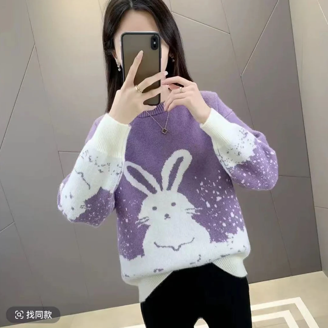 026兔子时尚针织毛衣