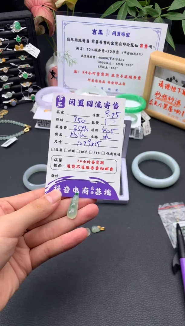 颈饰未镶嵌翡翠挂件