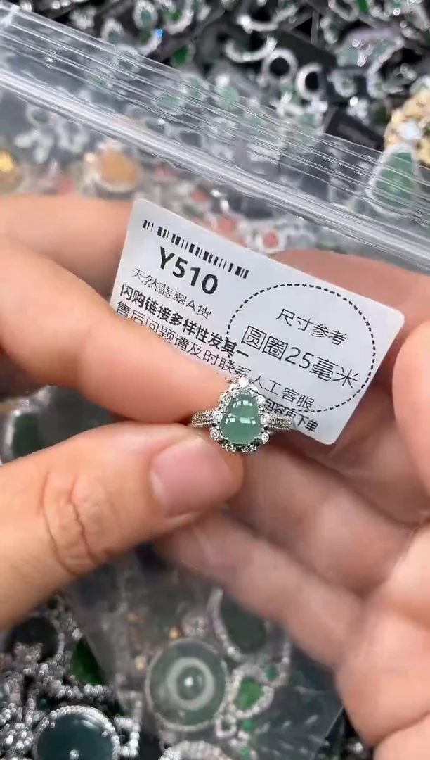 翡翠未镶嵌颈饰Y510戒指