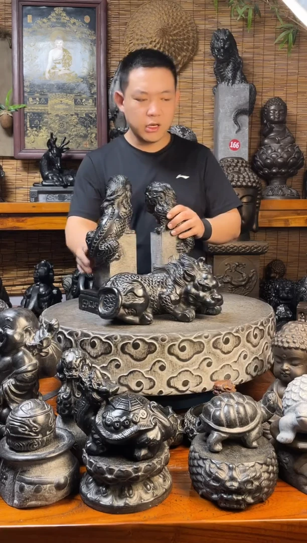 石材30貔貅天然青石雕刻