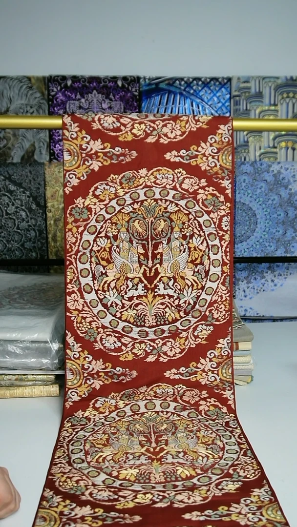 织绣织锦100狩猎纹六通