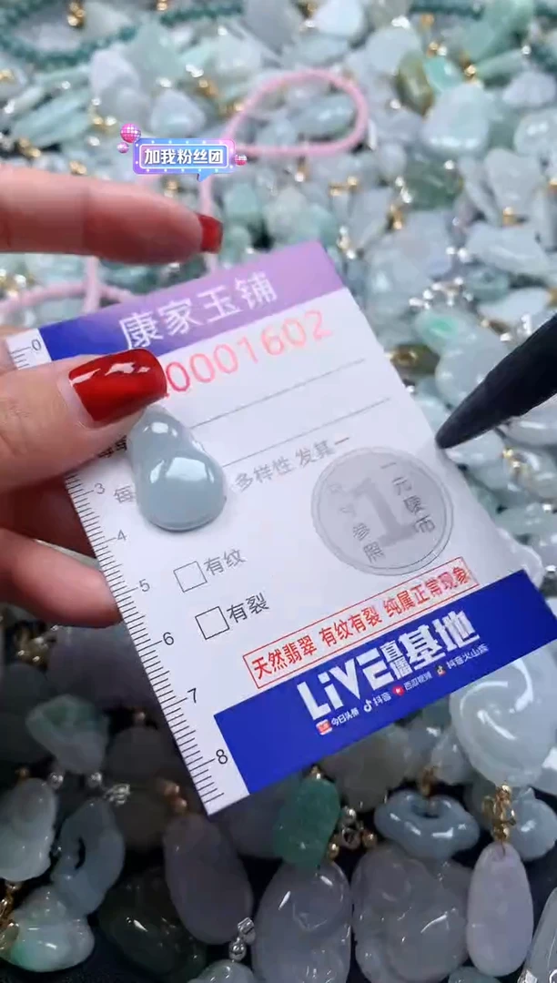 翡翠未镶嵌吊坠(不含链)1602