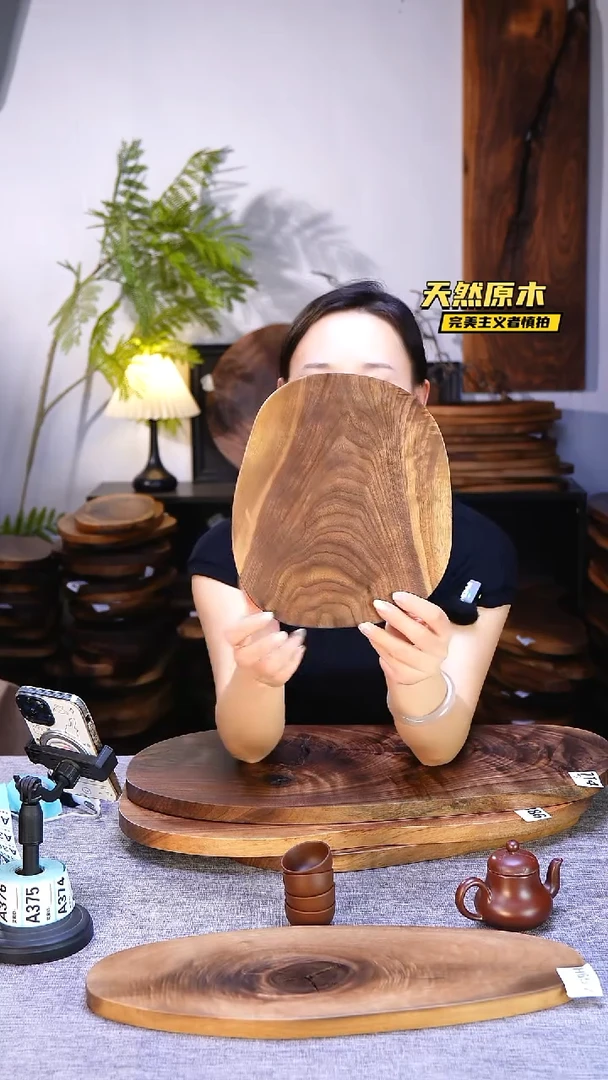 木北美黑胡桃原木.干裂疤结不属于商品质量问题完美主义者慎拍
