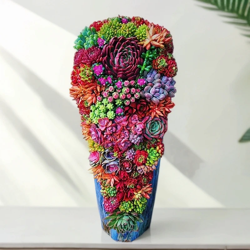 金玉满堂 75厘米高精品多肉成品花卉 庭院 玄关 家居软装氛围提升